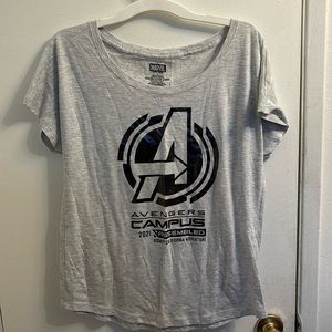 LARGE Disneyland California Adventure Avengers Campus 2021 Marvel T-shirt, Gray